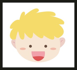 可爱金发小男孩头像