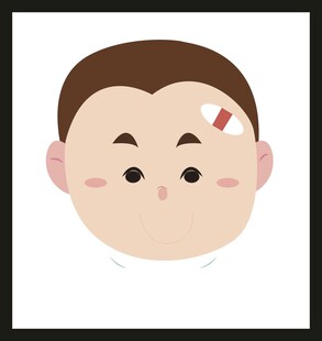 受伤小男孩头像
