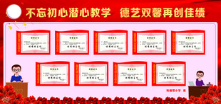 优秀班主任展板