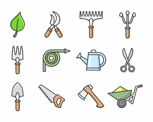 园艺工具图标
