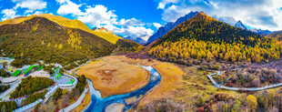 山间美景多彩大地风光