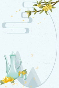 中式茶韵雅致春日品茶景