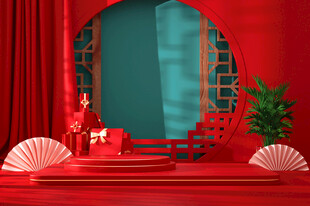 中式婚礼场景布置展示
