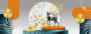 梦幻节日场景装饰摆件