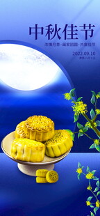 中秋佳节月饼与明月