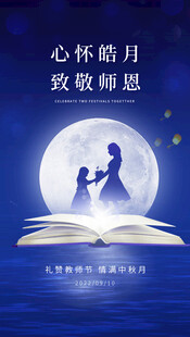 心怀皓月敬师恩海报