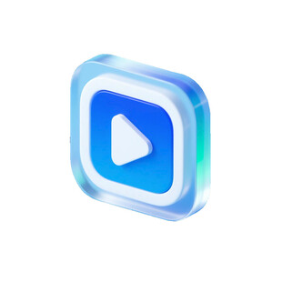 3D风格YouTube图标