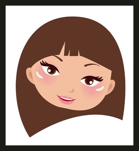 可爱卡通女孩头像