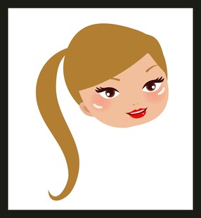 可爱长发女孩头像