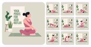 瑜伽姿势展示图