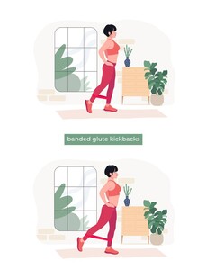室内运动的活力女性