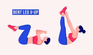 仰卧抬腿健身动作示范