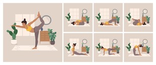 瑜伽动作图