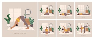 瑜伽动作图