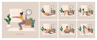 瑜伽动作图