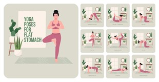 瑜伽动作示范图