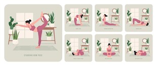 瑜伽动作图