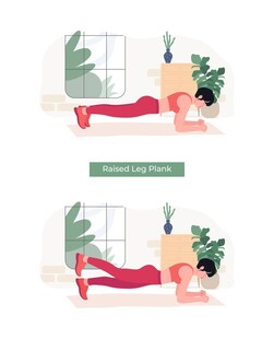 仰卧抬腿健身动作示范