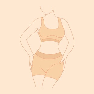 简约风女性运动装轮廓图