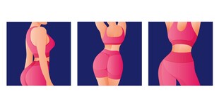 女性身材变化对比图