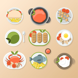 多样美食展示