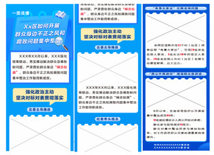 蓝色风格信息登记展板设计