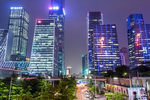 都市璀璨夜景