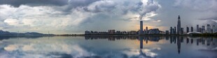 城市河畔风景