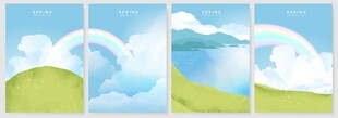 春日风景海报