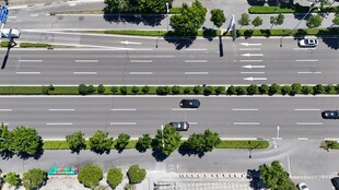城市道路俯瞰景观