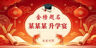 金榜题名升学宴背景