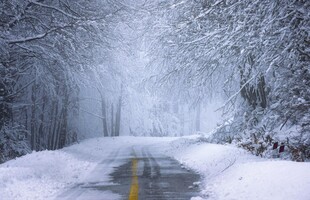 雪覆道路