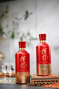 双瓶精美白酒展示