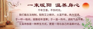 一束暖阳 温柔身心 艾灸展板