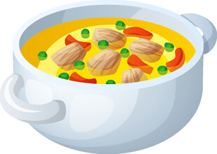美味海鲜蔬菜汤