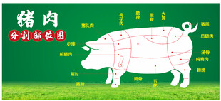 猪肉分割示意图