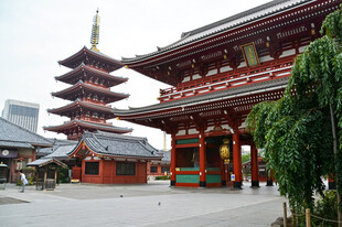 日本传统寺庙建筑景观