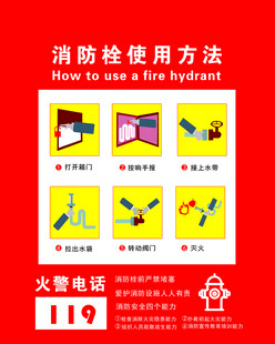 消防栓使用方法图示