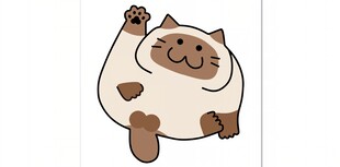 可爱猫咪举手卖萌