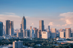 繁华都市天际线景观