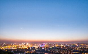城市夜景璀璨灯光秀