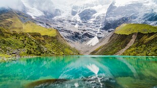 梦幻高山湖泊美景