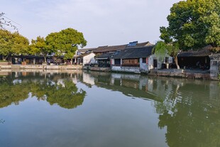 江南水乡静谧水景