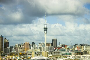 奥克兰城市天际线景观