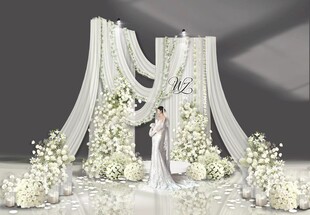 白色浪漫婚礼