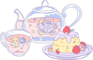 下午茶插画