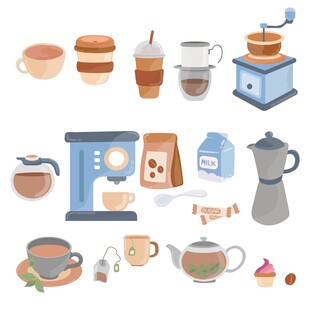 咖啡茶饮素材