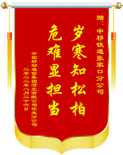 抗疫锦旗彰显担当