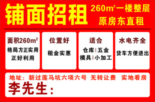 铺面招租 房东直租