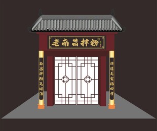 复古招牌门头